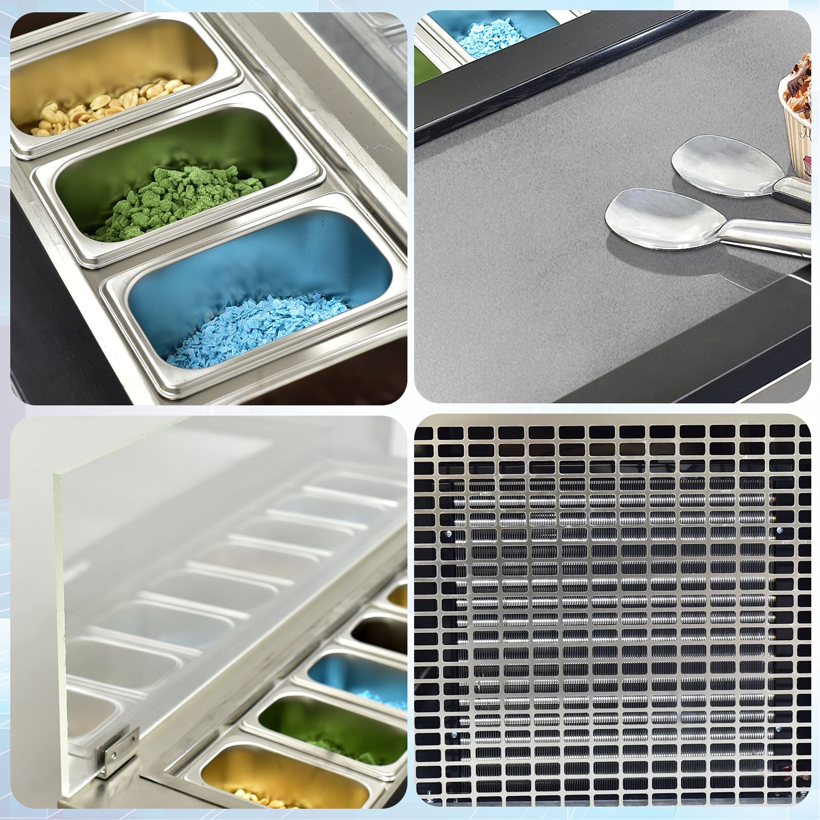 Kolice Marble Cold Plate Ice Cream Machine, Cold Stone Fried Ice Cream Machine