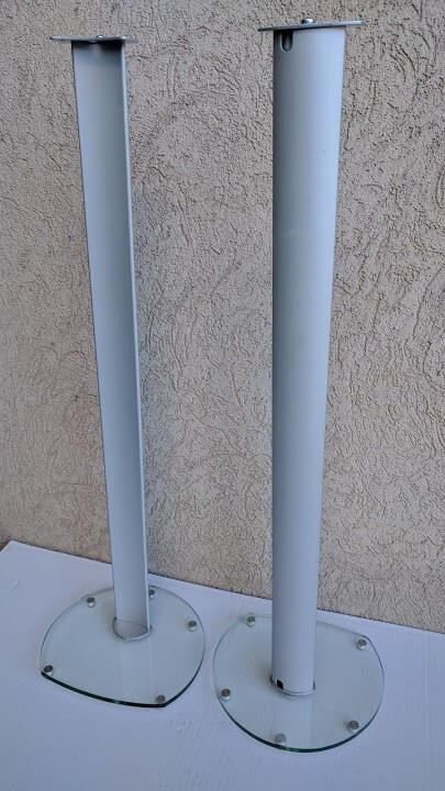 Energy Silver Speaker Stands Built for Energy ACT/TAKE Speakers and Others 32" H