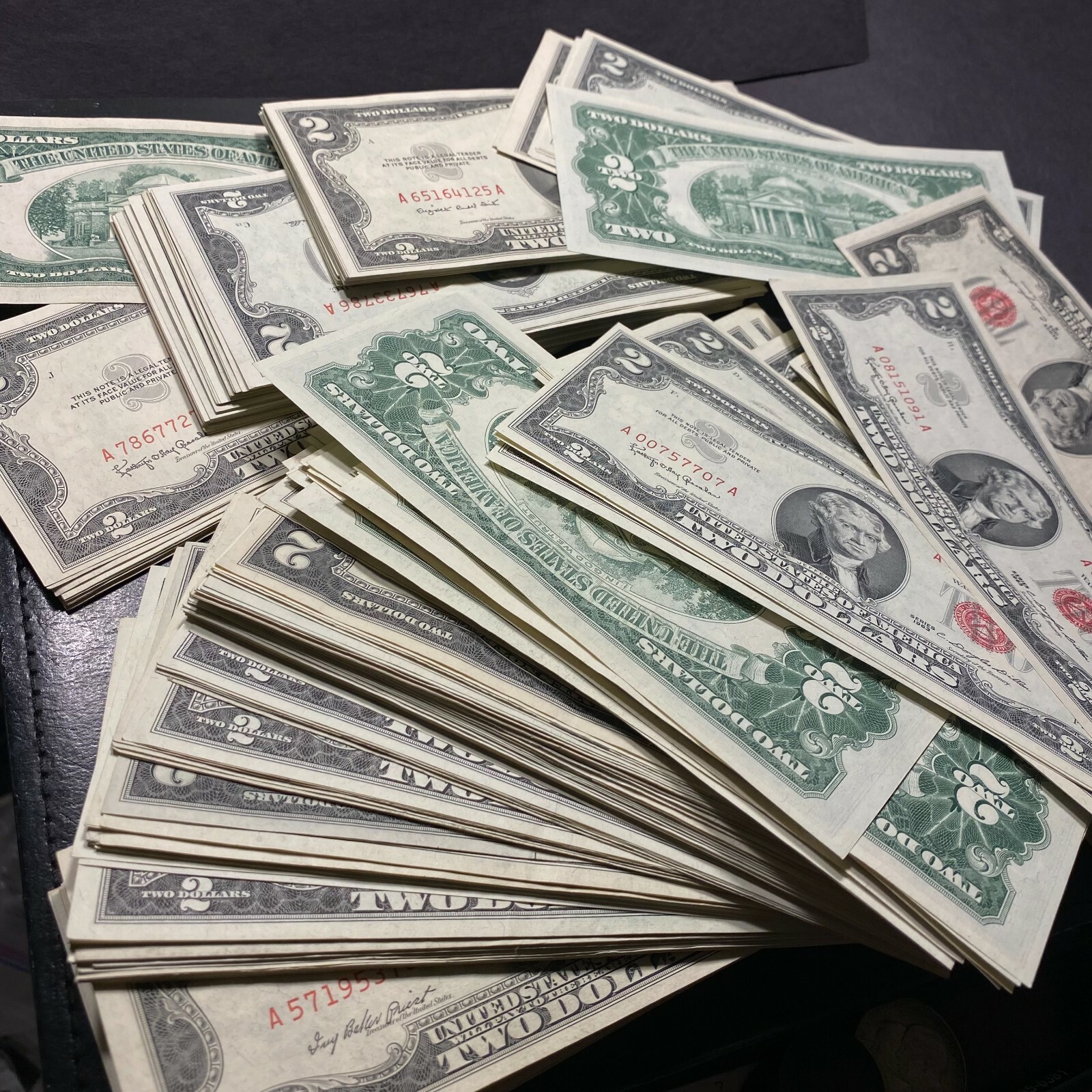 ✯ Two Dollar Red Seal $2 Bill UNC CU ✯ 1 Consecutive Uncirculated Note✯