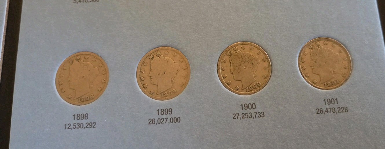 1883-1912 NEAR COMPLETE LIBERTY V NICKEL SET - 29 GOOD+ COINS (ONLY MISSING 4)