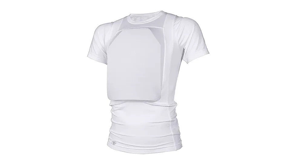 24-7 Concealed Soft Armor Shirt - No Armor Plates - White