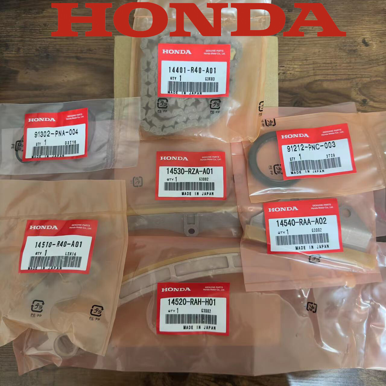 Genuine Honda 14401-R40-A01 for 2009-2014 Acura TSX K24A2 2.4L Timing Chain Kit