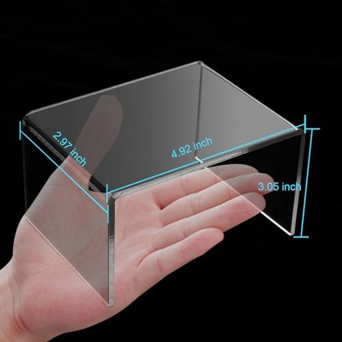6 Pcs Acrylic Risers for Display, Acrylic Display Riser, Clear Display Stands fo