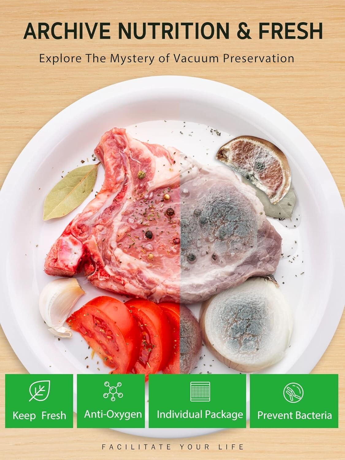 11"x16" 8"x12" 6"x10" Vacuum Sealer Bags Food Saver Sealing Machine Kitchen Bag