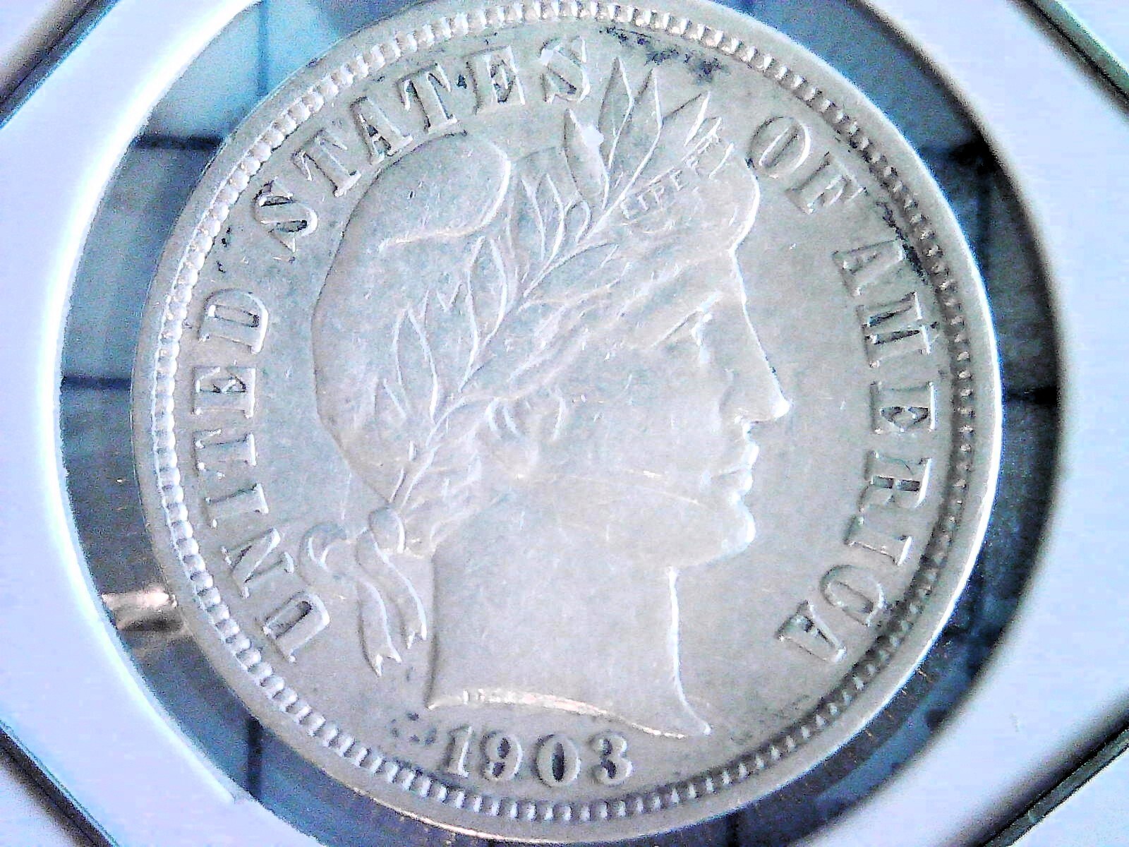 1903-O Barber Silver Dime - NEARLY UNCIRCULATED - FREE SHIPPING!