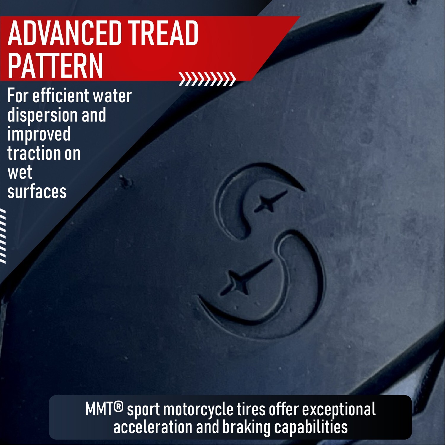 190/55-17 + 120/70-17 MMT Motorcycle Tire SET - NEW (2 TIRES)