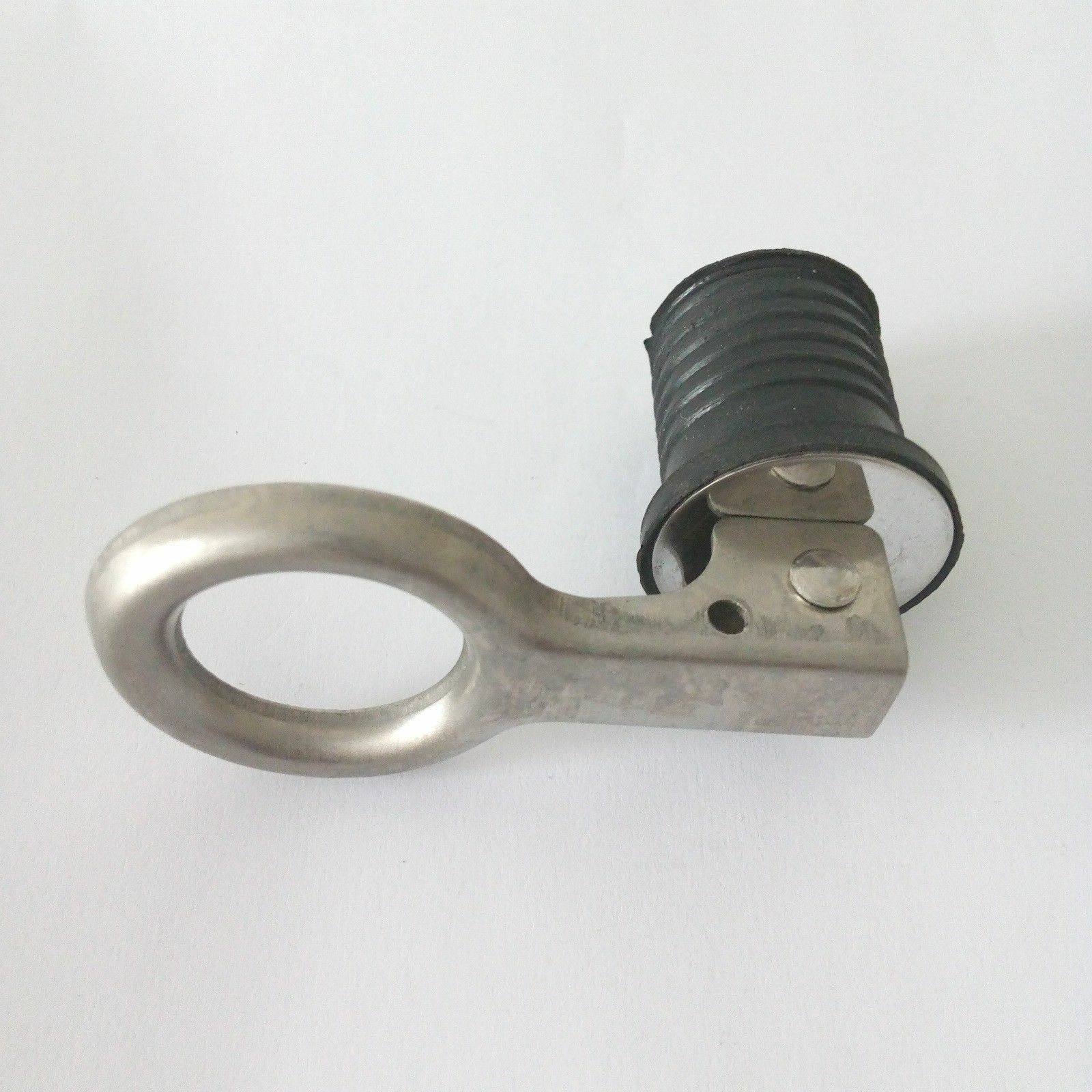 2 x 1" Drain Plug Rubber Stainless Steel Snap Flip Boat Hull Livewell Drain Plug