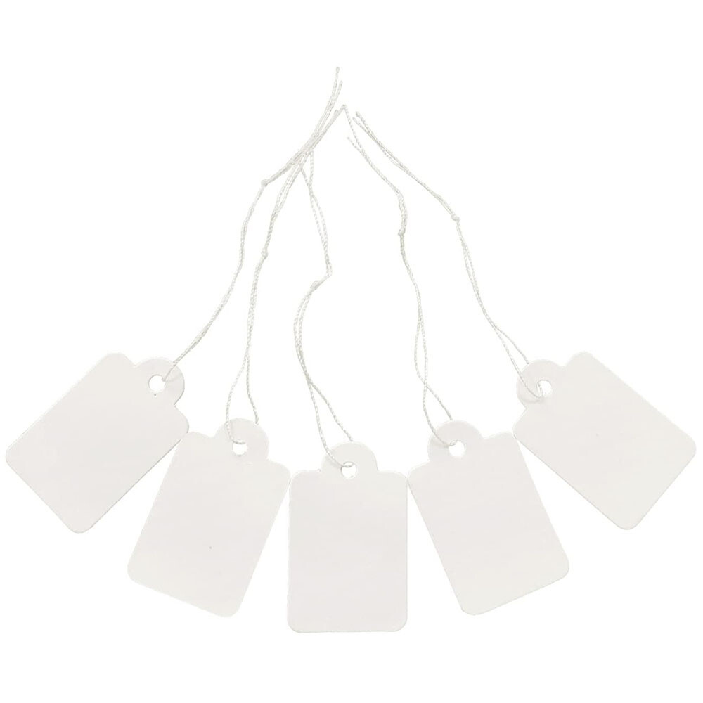 500/1000pcs White Marking Tags Pricing Display Tags Writable Label Hang Tag