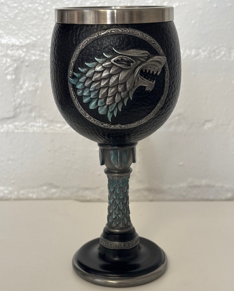 Set of Official Game of Thrones Targaryen and Stark Goblets and Tankard Mug