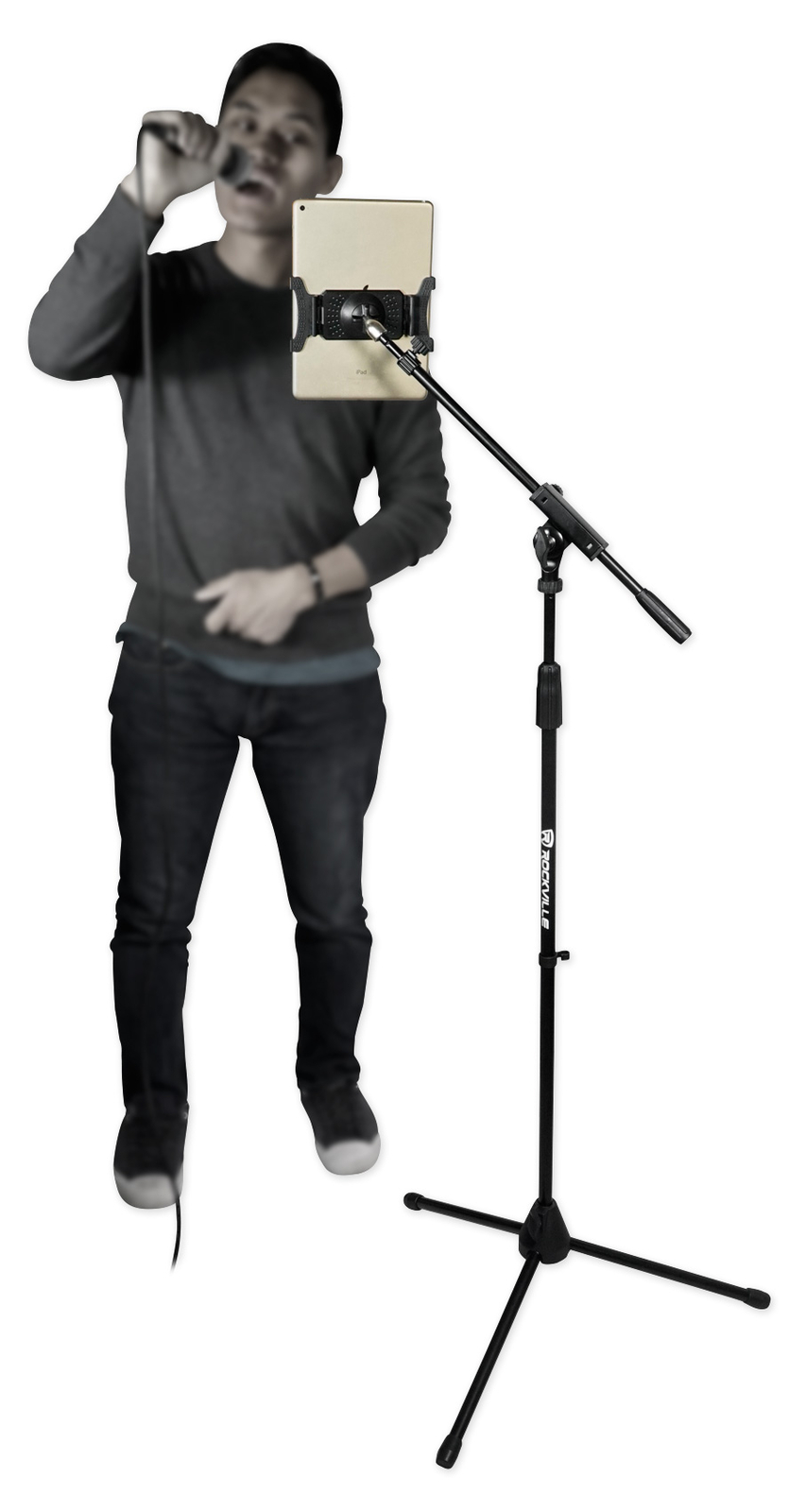 Rockville IPS22 Smartphone/Tablet Mount - Screws In To any Mic Stand or Boom Arm