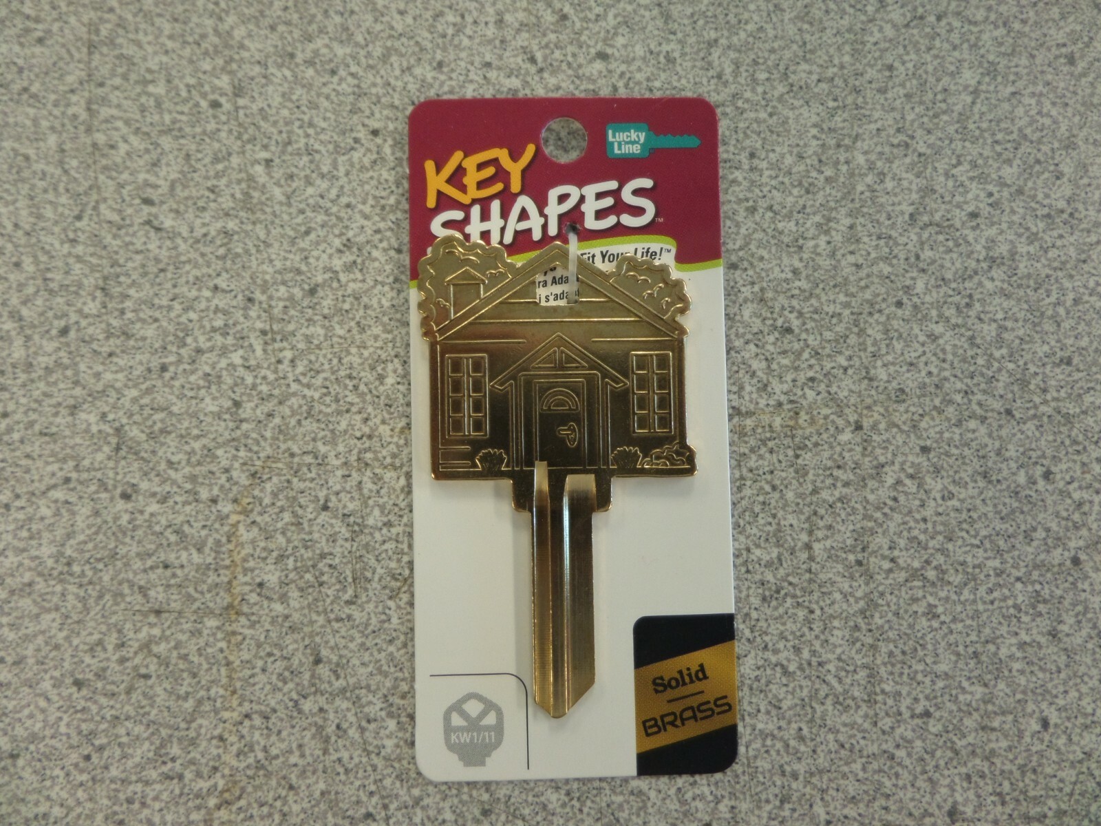 LUCKY LINE B405K BRASS HOUSE KWIKSET KW1 KEYWAY KEY SHAPES