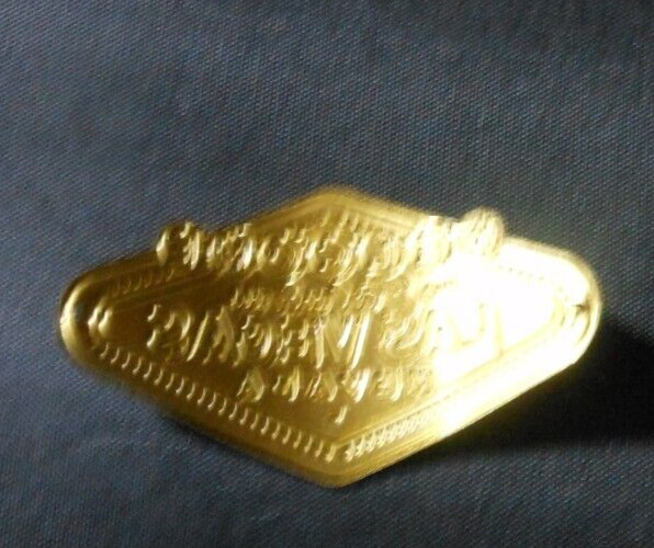 CURVED METAL HIKING/WALKING STICK MEDALLION WELCOME TO FABULOUS LAS VEGAS NEVADA