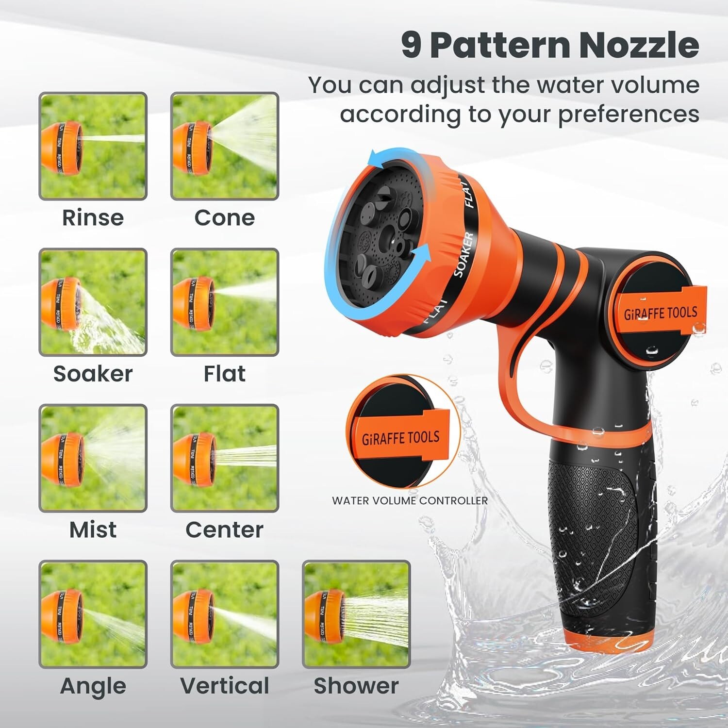 Giraffe Tools 1/2 in. x 65 ft Retractable Garden Hose Reel