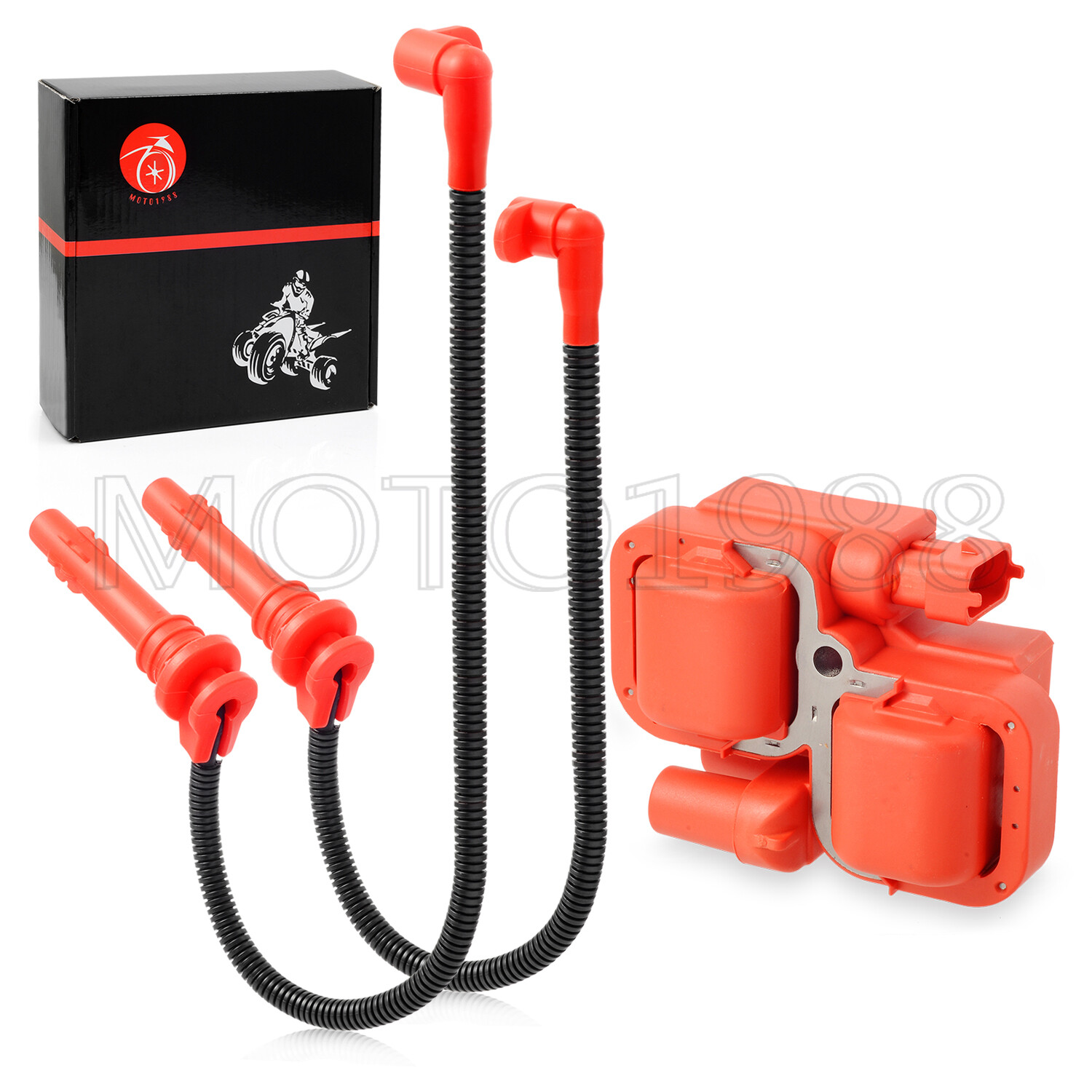 FOR Polaris Rzr Xp 900 4 900 Ignition coil Spark plug & Wire Cap 2011 2012-2014