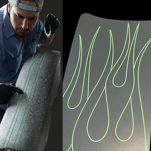 LiME LiNE Vinyl Masking Tape for Pinstriping - Combo Pack [ 1/4" 1/8" 1/16" ]