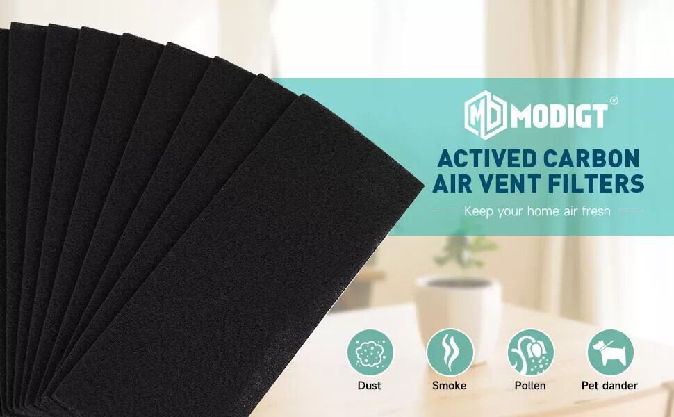 4"X 12"Inch high quality Black Air Carbon Filter Virgin Charcoal for Inline Fan