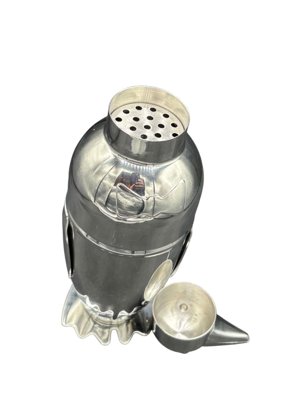 Penguin Shaped Stainless Steel Cocktail Shaker With Strainer Lid & Fun Design
