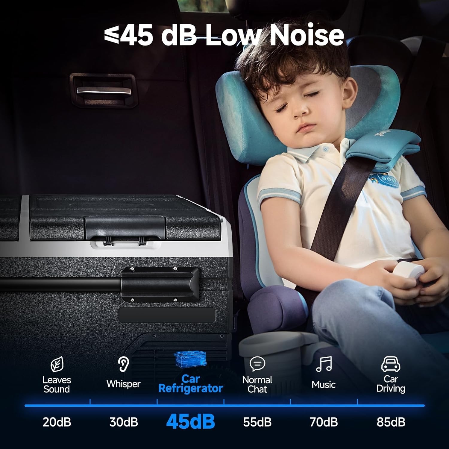 100 Quart Dual Zone Portable Fridge/Freezer 12/24 V & 100-240 V for Camp, RV