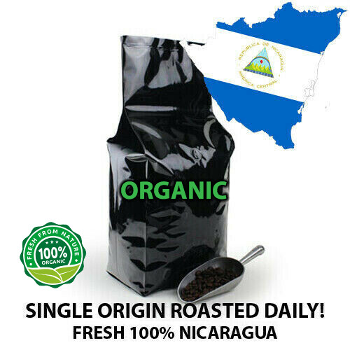 2, 5, 10 LB ORGANIC NICARAGUA FRESH ROASTED COFFEE BEANS - ORGANIC ARABICA