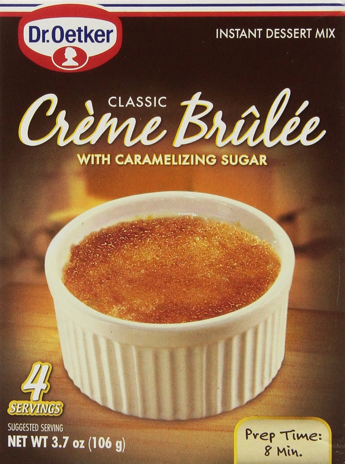 Dr. Oetker Creme Brulee Mix 4 Servings 3.7oz  EXP.08.2026