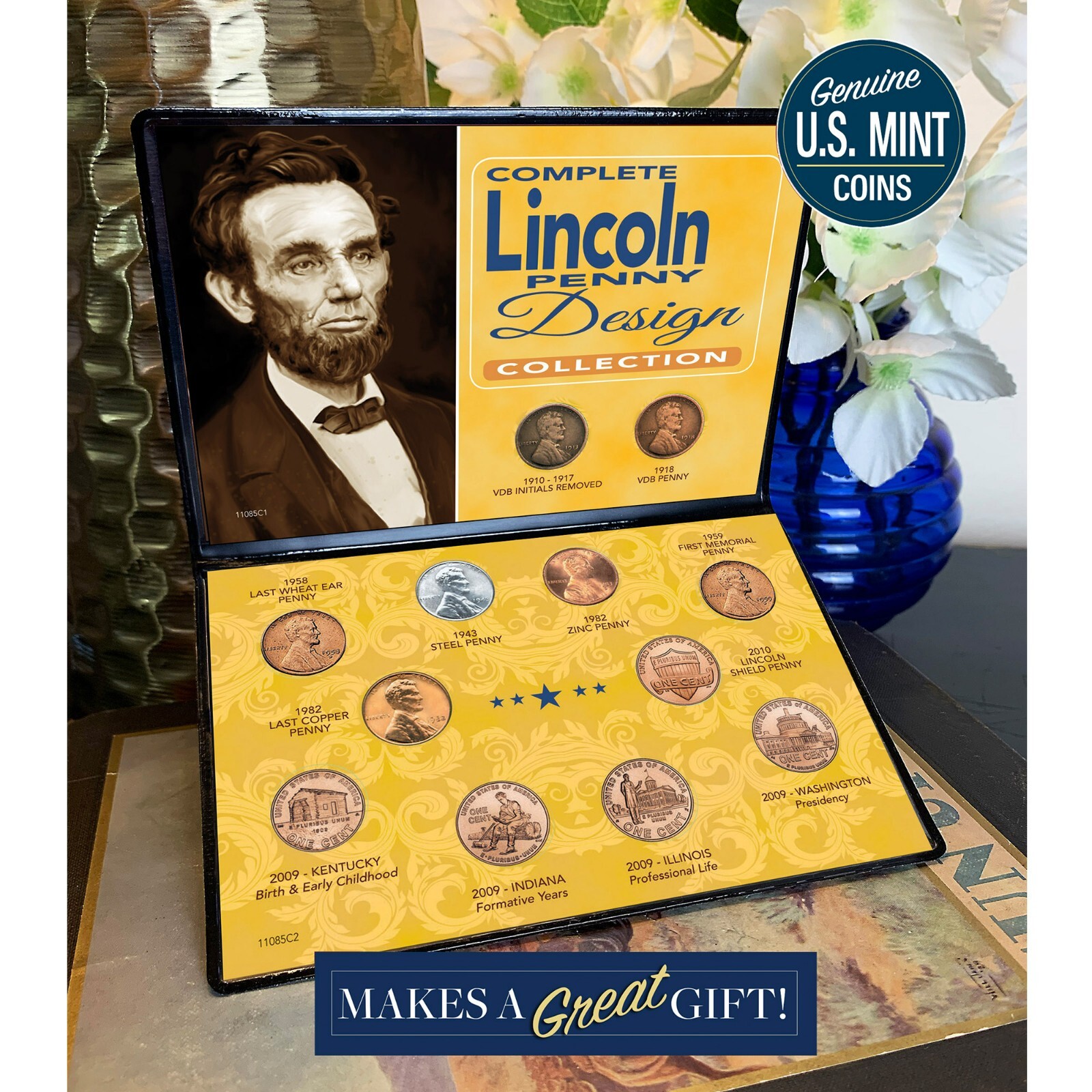 NEW American Coin Treasures Complete Lincoln Penny Design Collection 11085