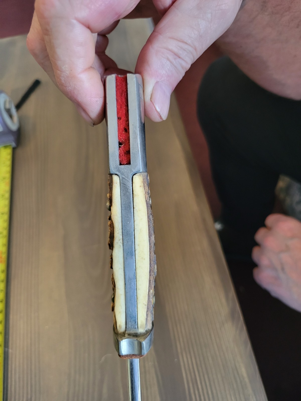 EXCELLENT! WWII German K98 Stag Handle Dress Bayonet by Rich.Abr.Herder Solingen