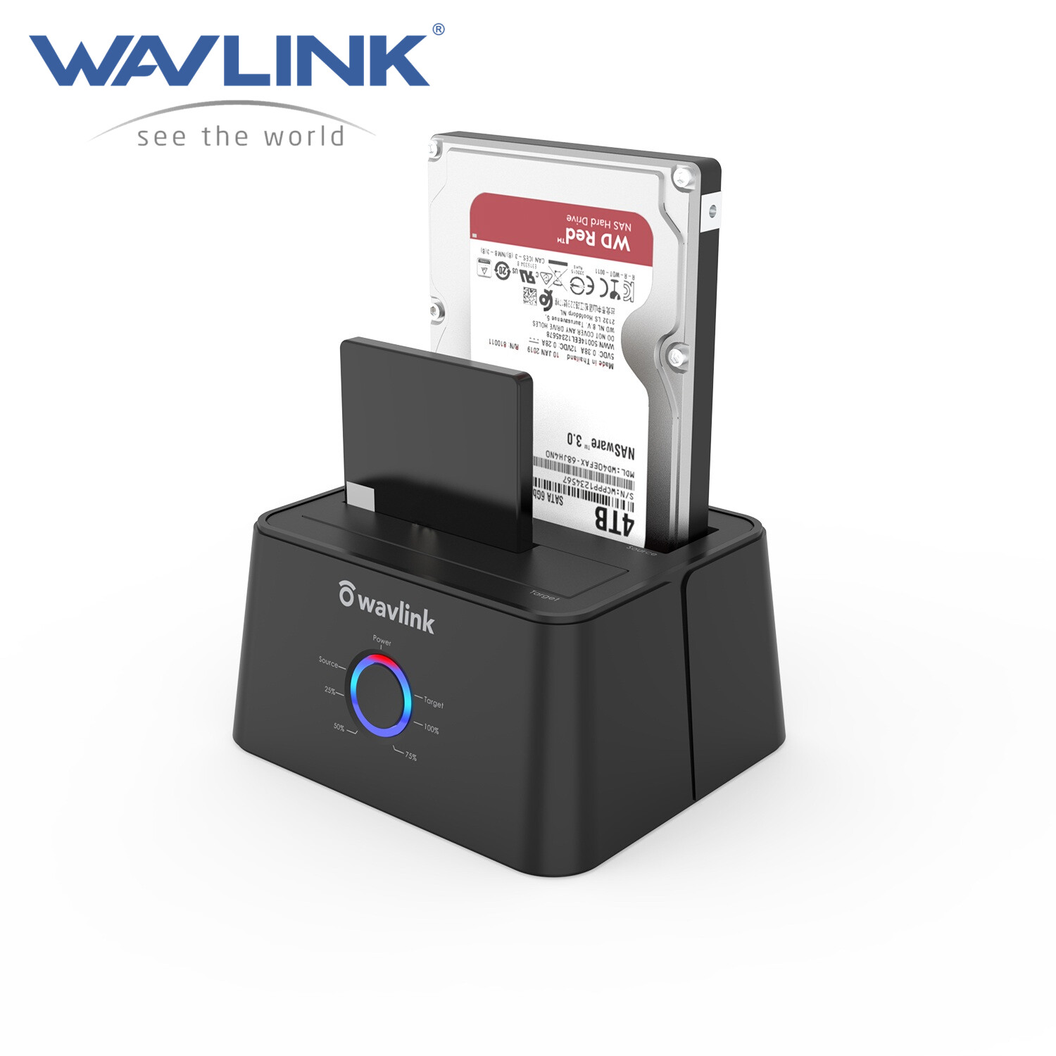 WAVLINK USB 3.0 SATA HDD SSD Docking Station Offline Clone 2.5"/3.5" Hard Drive
