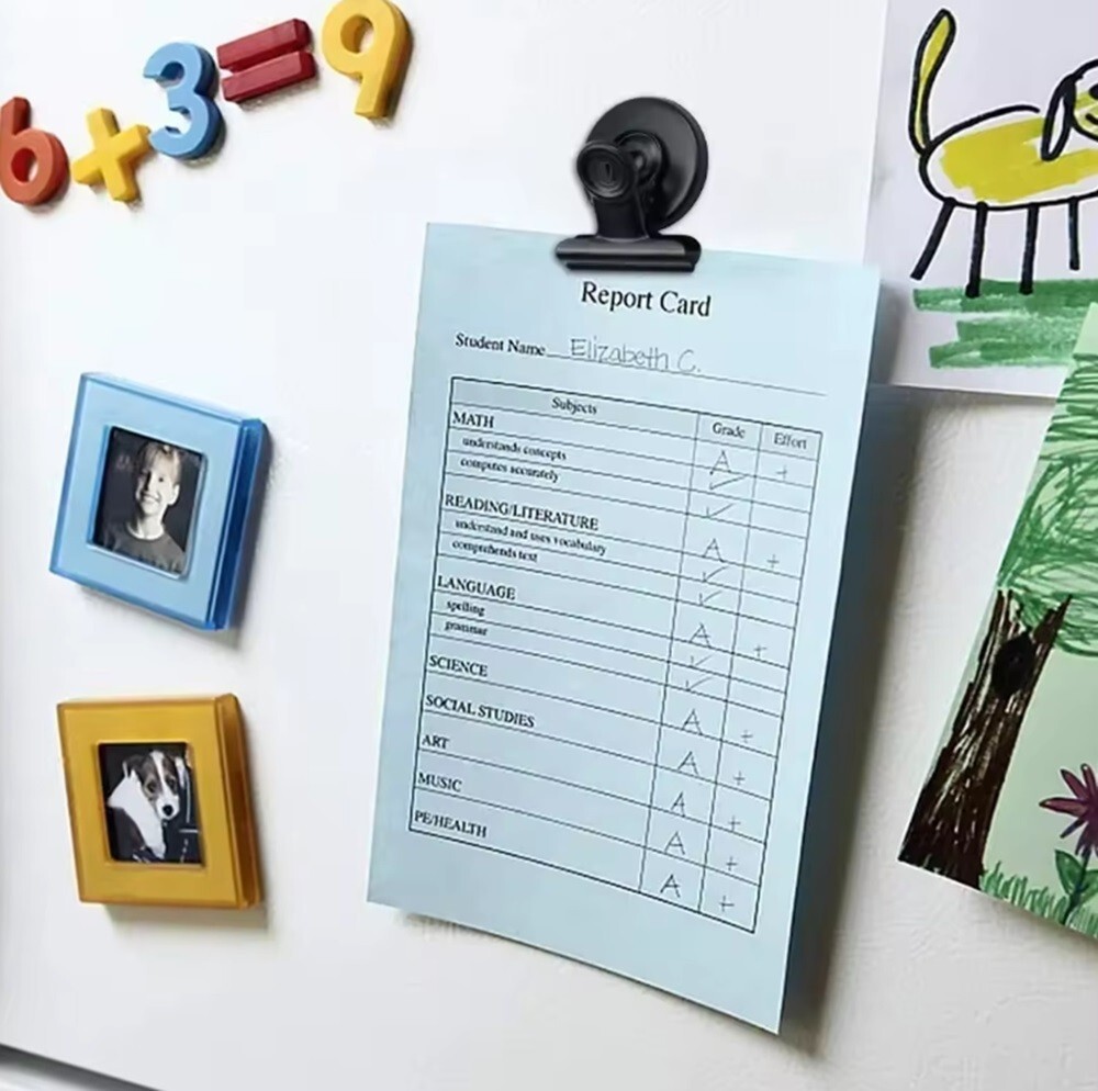 10‑Pack Heavy‑Duty Magnetic Clips – Strong Refrigerator Magnet Clips for Home