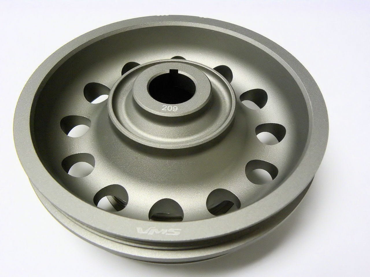 VMS Racing Light Weight Aluminum Crankshaft Pulley OEM Size 92-95 Civic SOHC D16