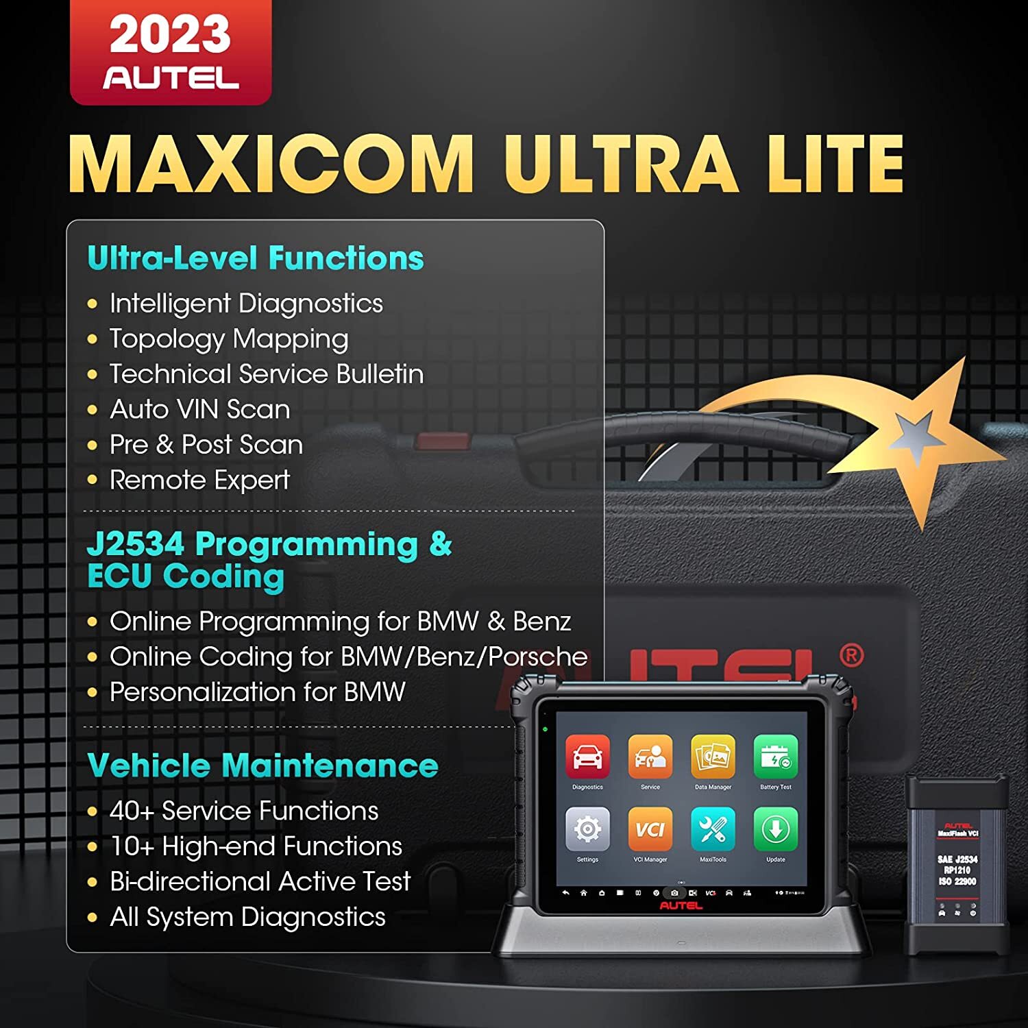 2023 Autel Ultra Lite as Ultra Intelligent Diagnostic Tool Scanner Programming