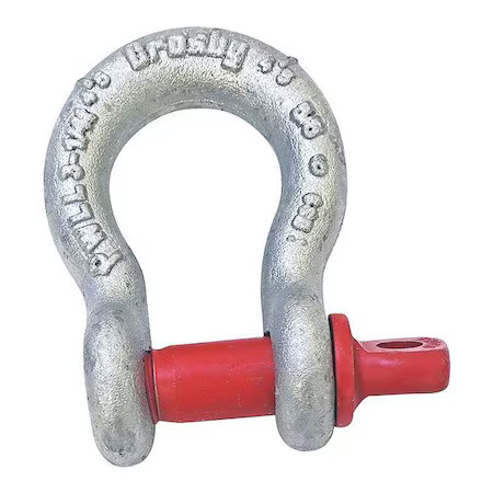 Crosby 1018473 Anchor Shackle, Carbon Steel, 6500 Lb.