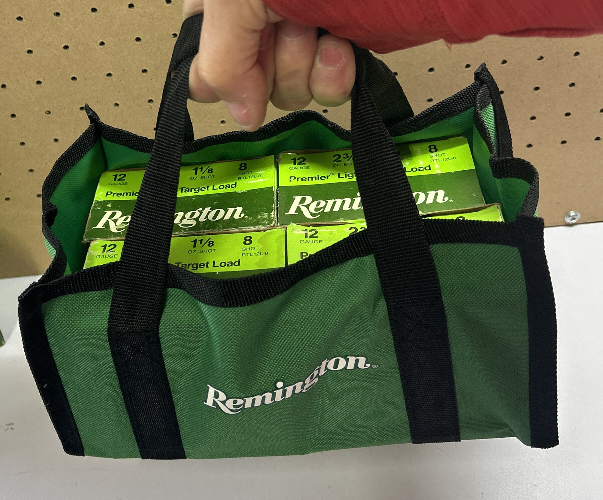 5 - Remington Firearms Green 4 Box Shot shell Ammo Tote Bag Skeet