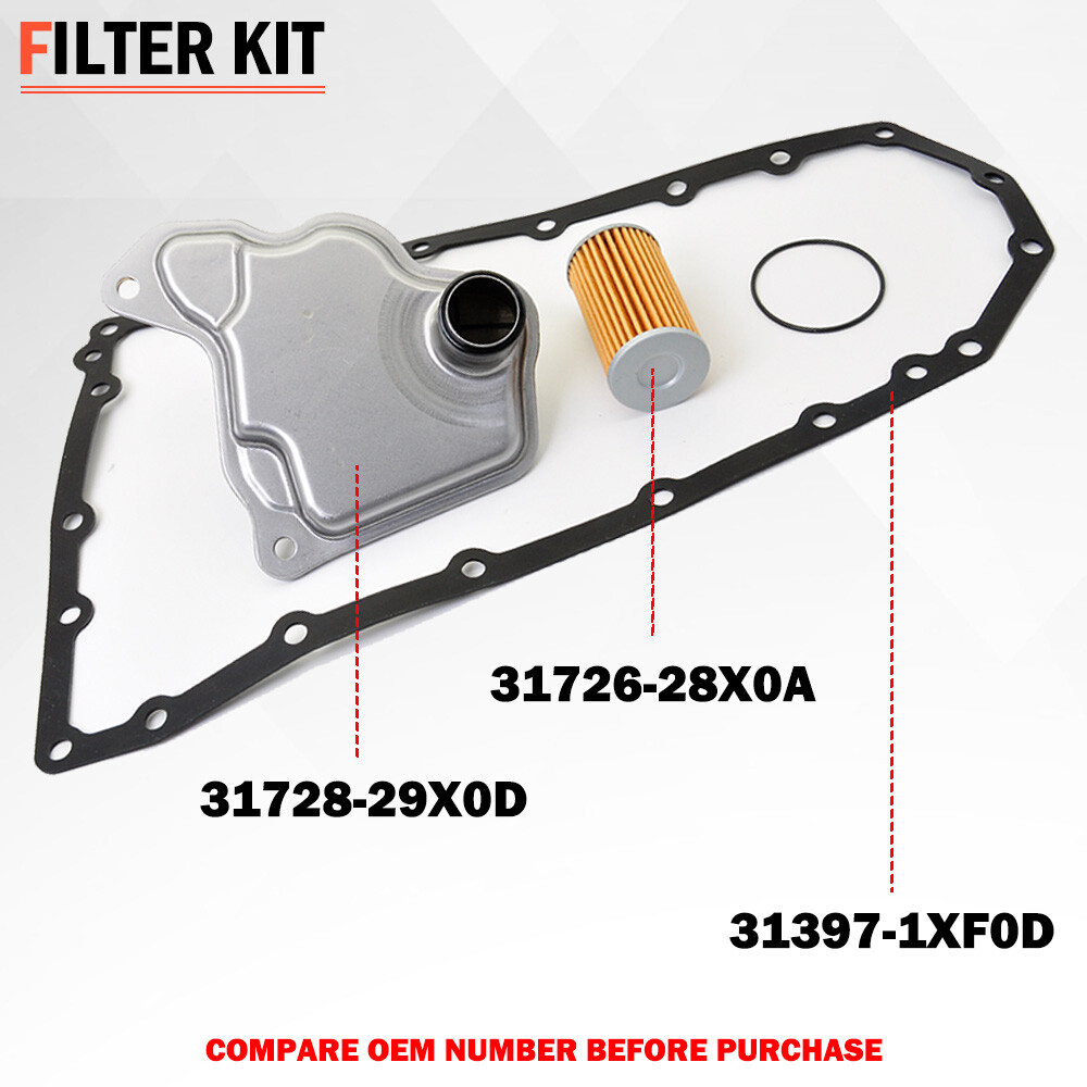 Transmission Oil Filter + Gasket For 2016-2020 Nissan OE#31728-29X0D 31726-28X0A