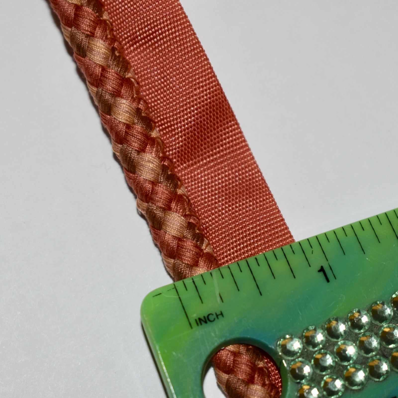 7 yds (252") Samuel & Sons LANCASTER CORD WITH TAPE Rust Orange 3/8" Cord Trim