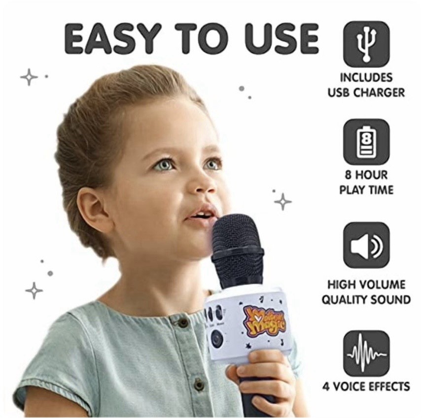Motown Magic Mic Bluetooth Karaoke Microphone Includes 30 Famous Songs