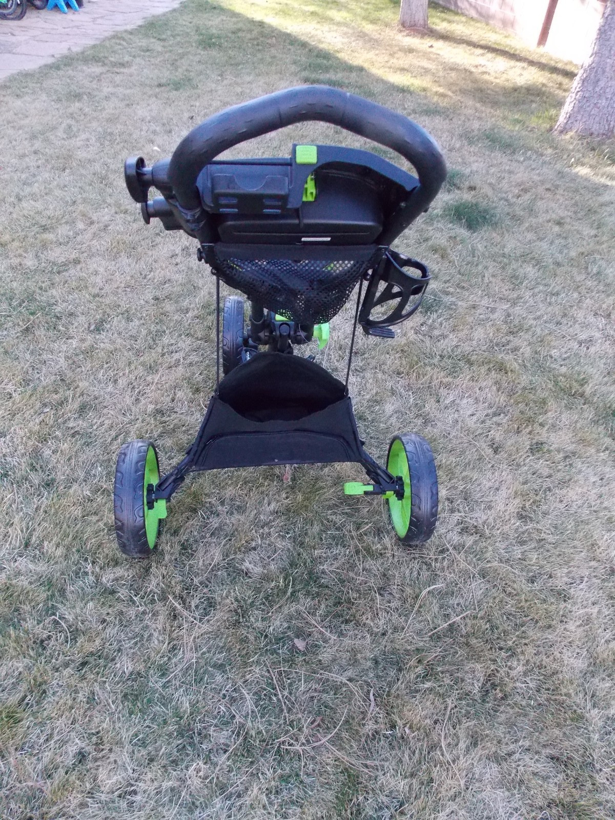 New CaddyTek Golf CaddyLite EZ Fold V8 3-Wheel Push Cart