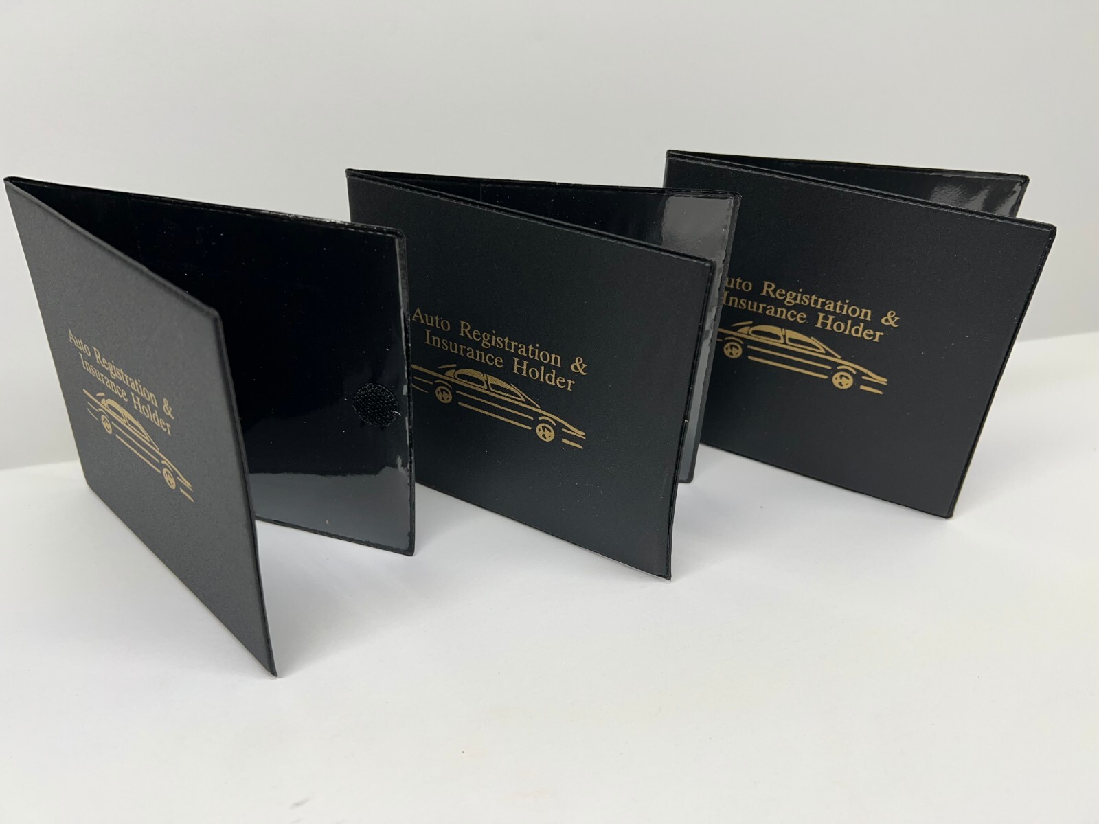 3 Auto Car Truck Registration And Insurance Case Document Holder Wallet Folder