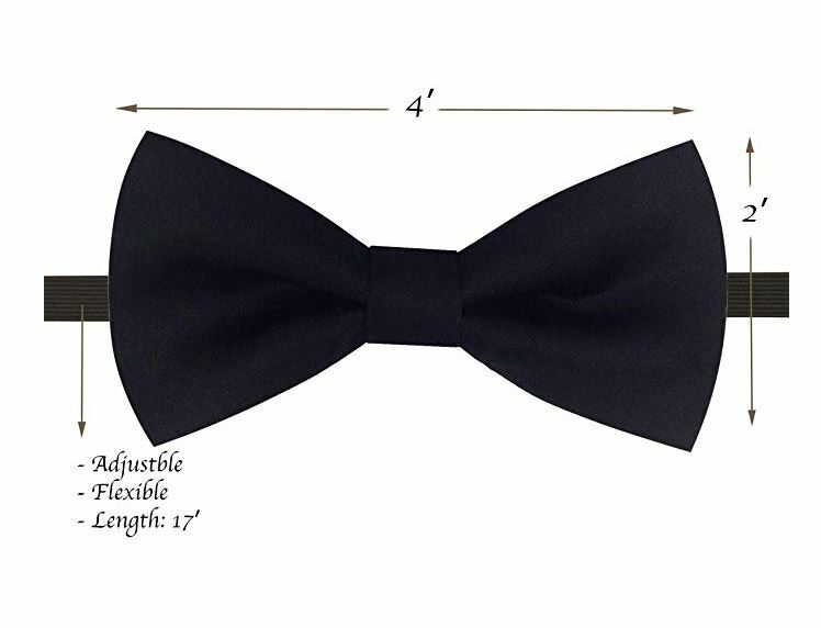 Black Color toddler bow tie and suspenders set for baby, 5 to 6 years old boy