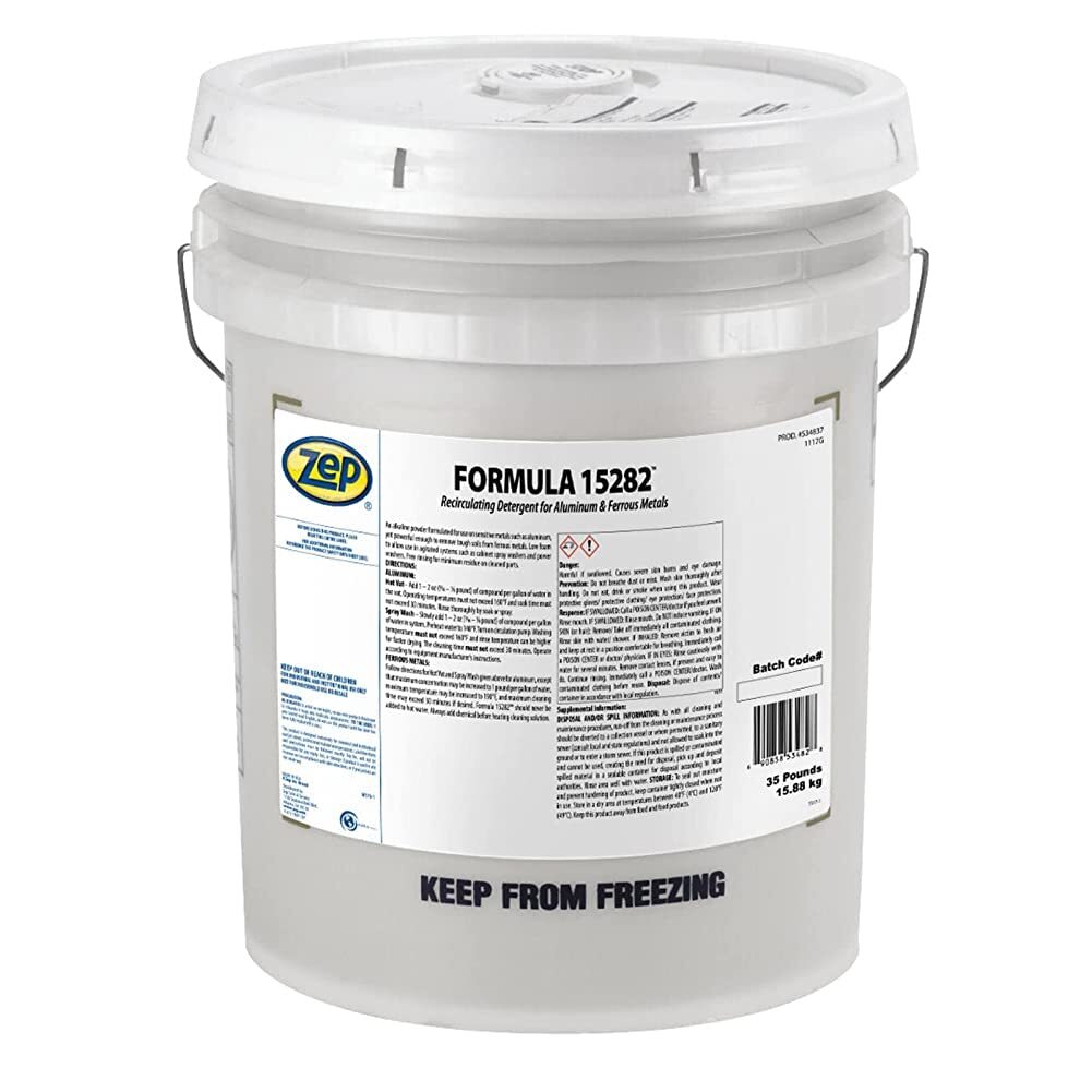 Zep Formula 15282 Recirculating Detergent for Aluminum and Ferrous Metals