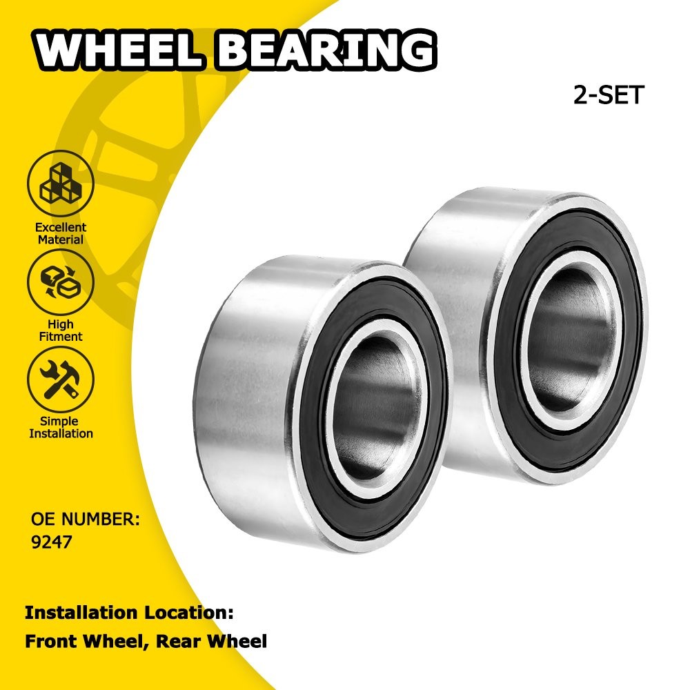 For 2004-2007 Harley Dyna 1" Axle Sealed Wheel Bearings 9247 Front Or Rear 04-07