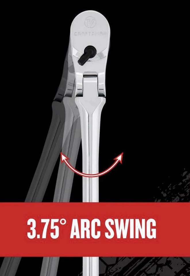 New Craftsman V Series 1/2" Dr Flex Head Ratchet 16" ~Free Sh.