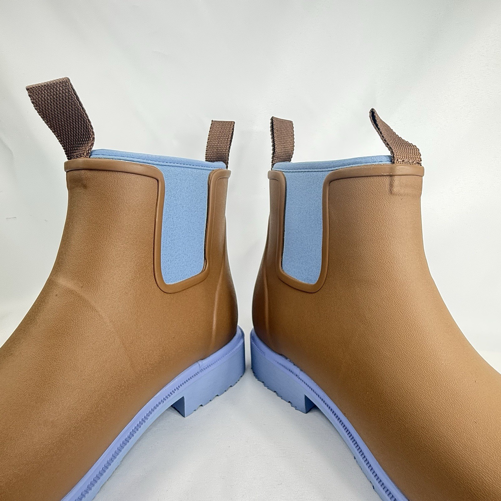 Merry People Bobbi Ankle Unisex Waterproof Rain Boots Chestnut