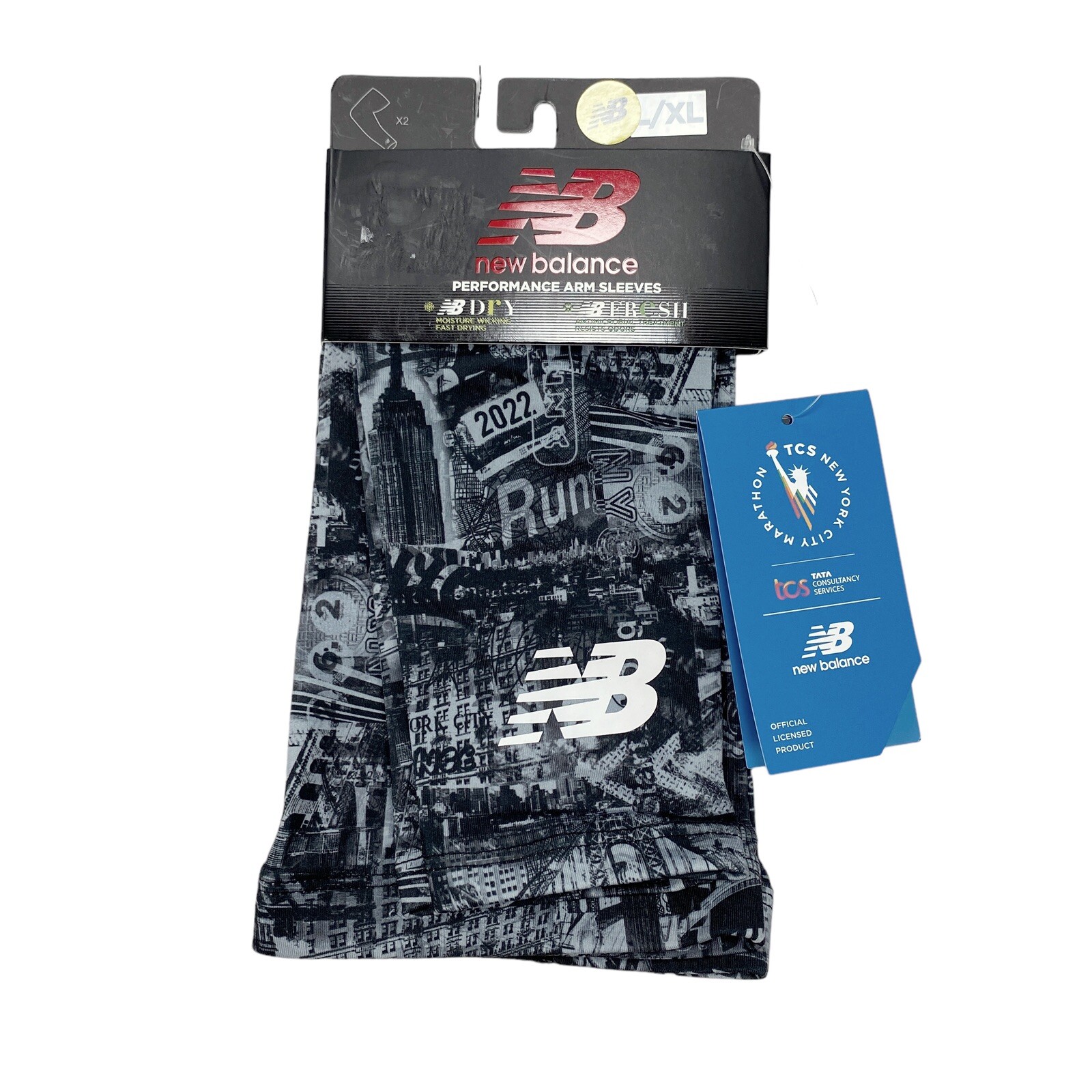 New Balance 2022 TCS New York City Marathon Performance Running Arm Sleeves L/XL