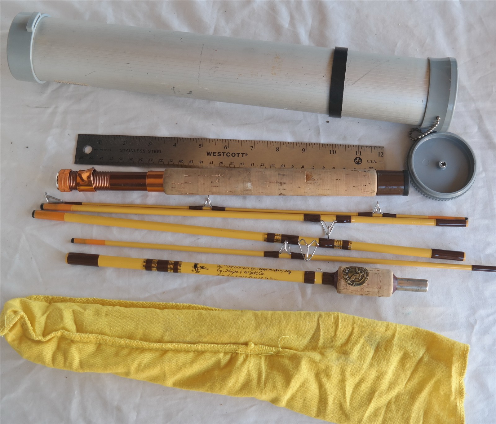 Vtg Eagle Claw Trailmaster 6 pcs Spin / Fly Rod Combo Wright & McGill TRP 601