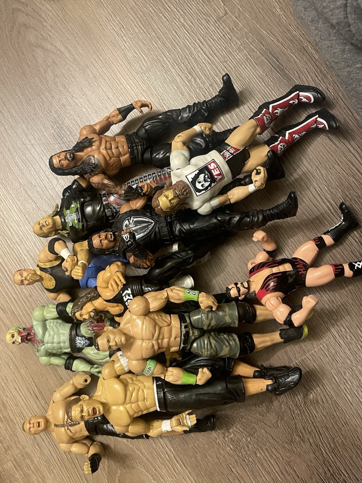 WWE Wrestling Action Figures Mixed Lot 10+ John Cena Roman Reigns Triple H