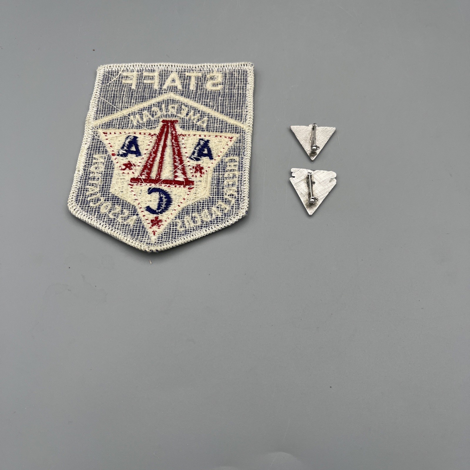 Vintage 1970s American Cheerleaders Association ACA Staff Patch and Pins