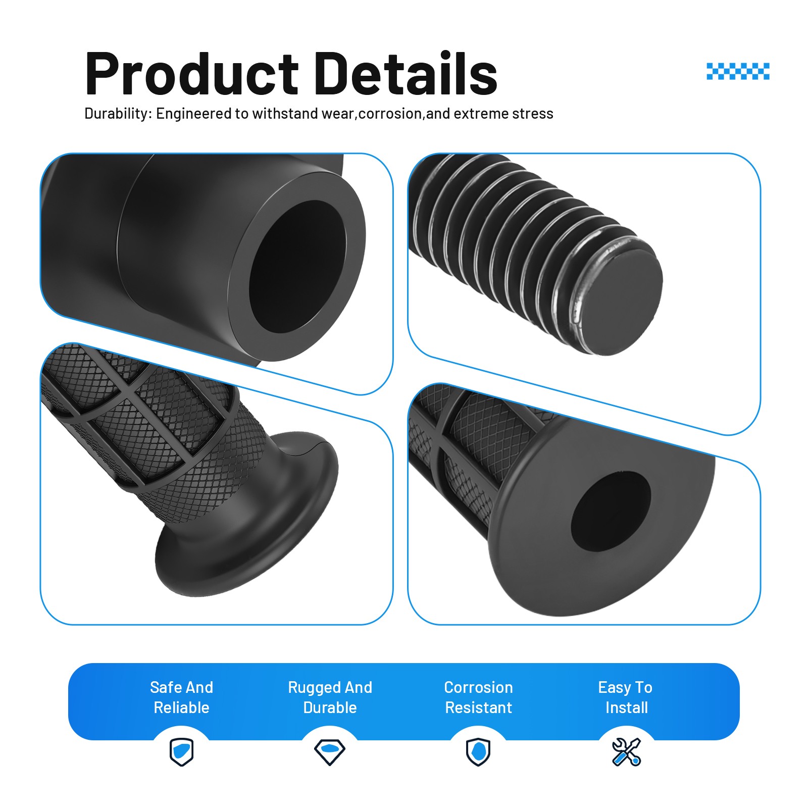 Handle Grips & Bar End Guard Screw for Honda Rancher 350 400 Foreman 400 450 500