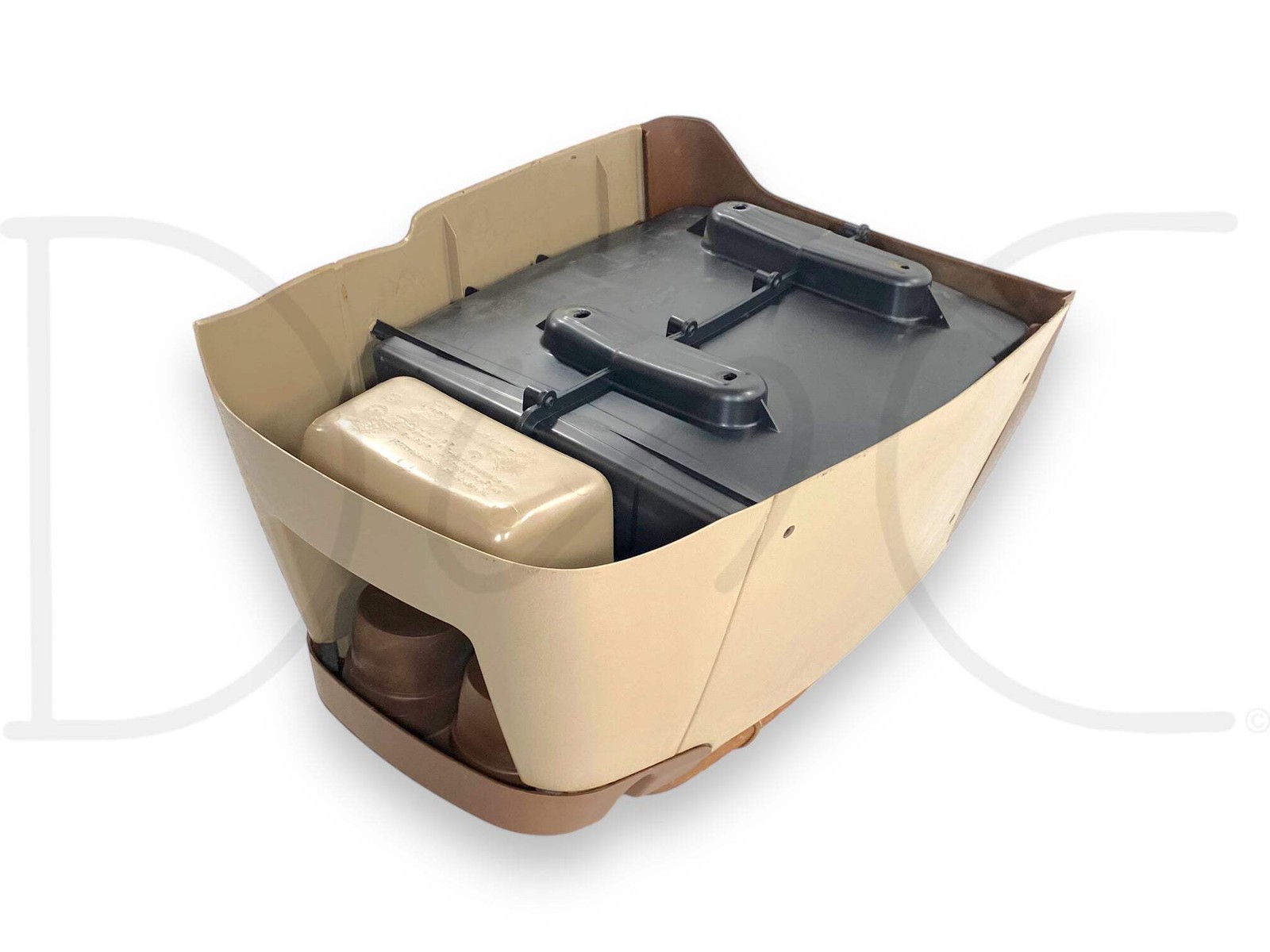 03-07 Ford F250 F350 King Ranch Super Duty Center Console Floor Storage Tan OE