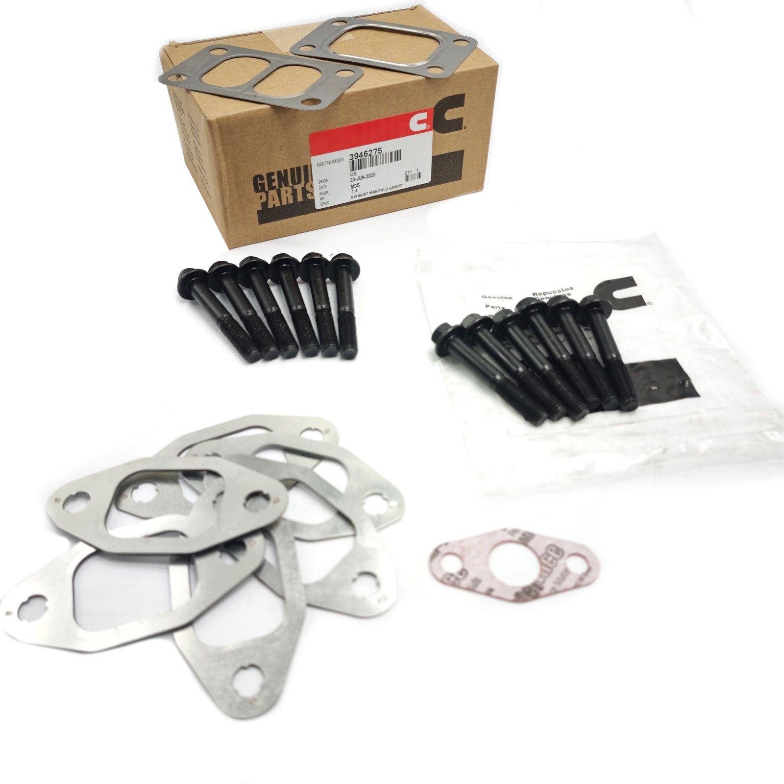 Exhaust Manifold Gaskets Bolts For Dodge Ram Cummins 5.9L ISB 24V 98-06 New