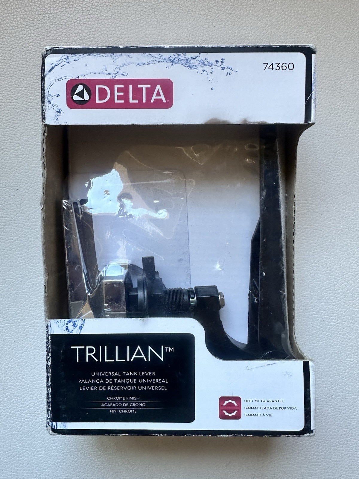 Delta Trillian 74360 Universal Toilet Tank Lever Chrome New Free Shipping